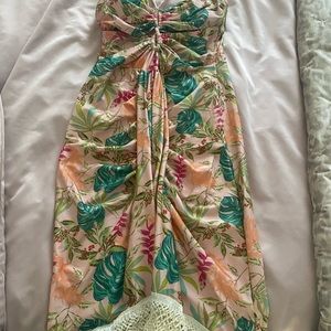 PatBo tropical floral dress